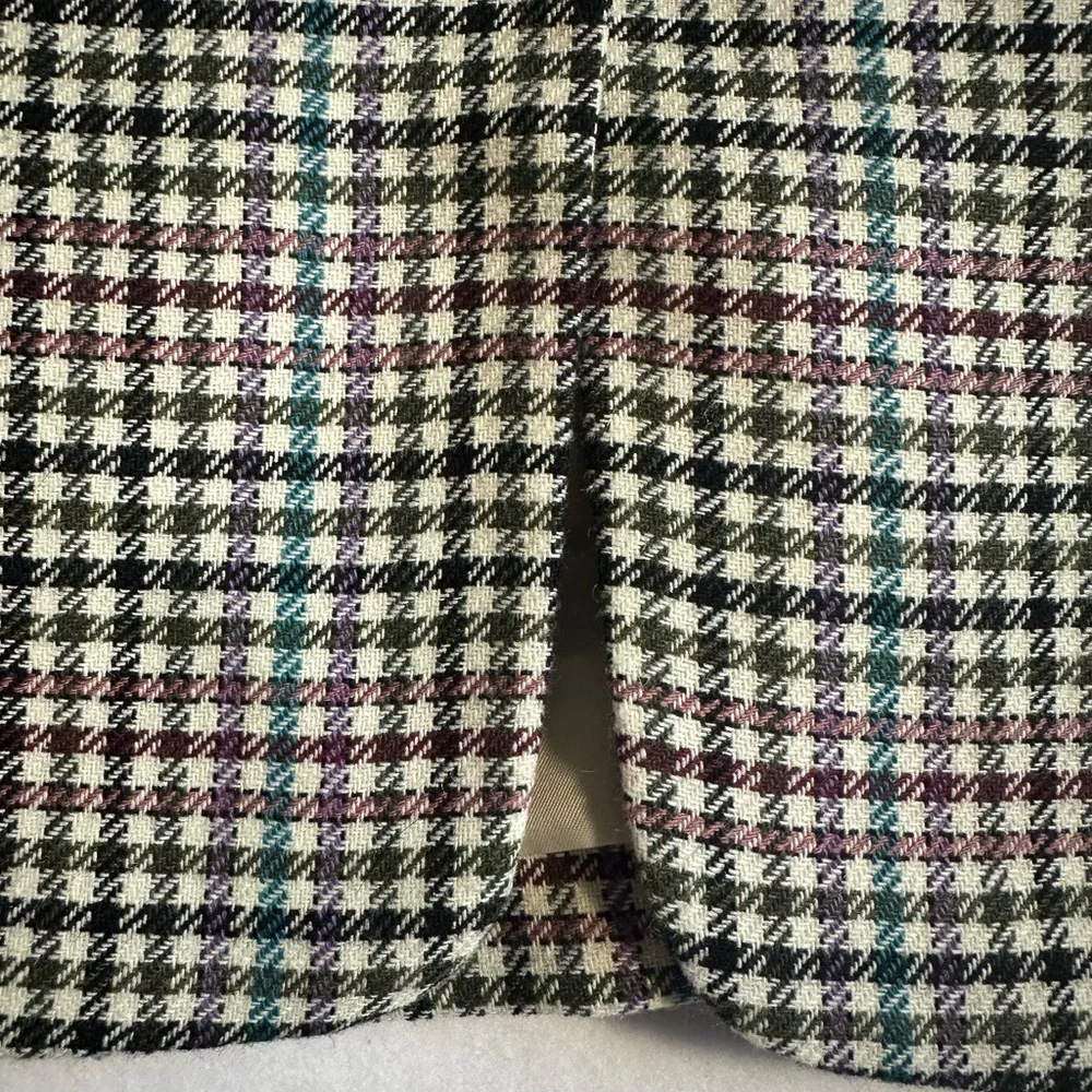 Talbots Houndstooth Blazer Size 12 NWT Western Preppy Plaid Jacket Classic - Picture 2 of 9